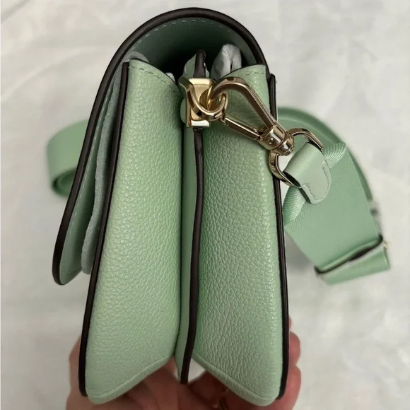 KATE SPADE Buddie Smooth Leather Medium Crossbody Pistachio Handbag--NWT - Picture 9 of 14